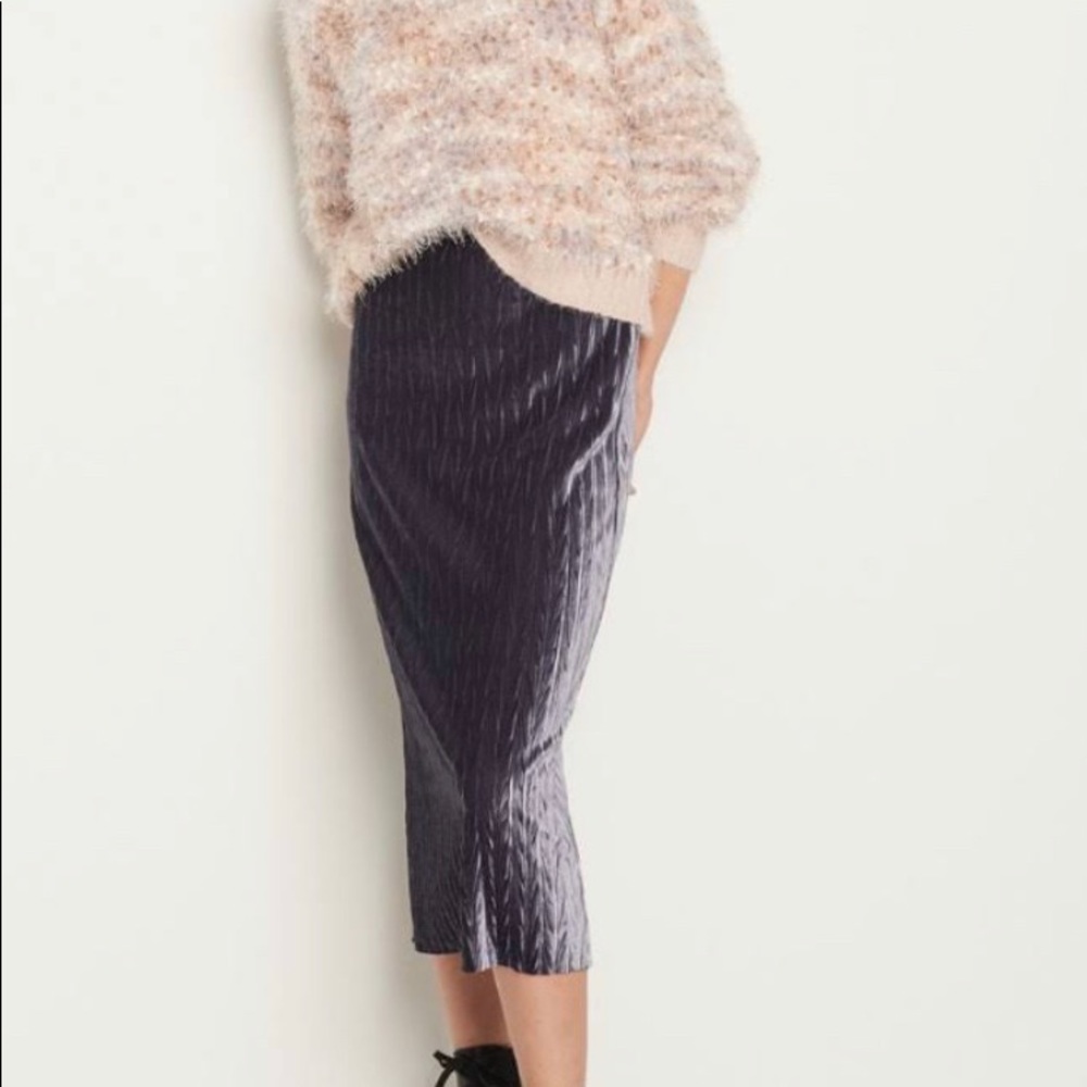 Anthropologie Maeve Tilda grey skirt M